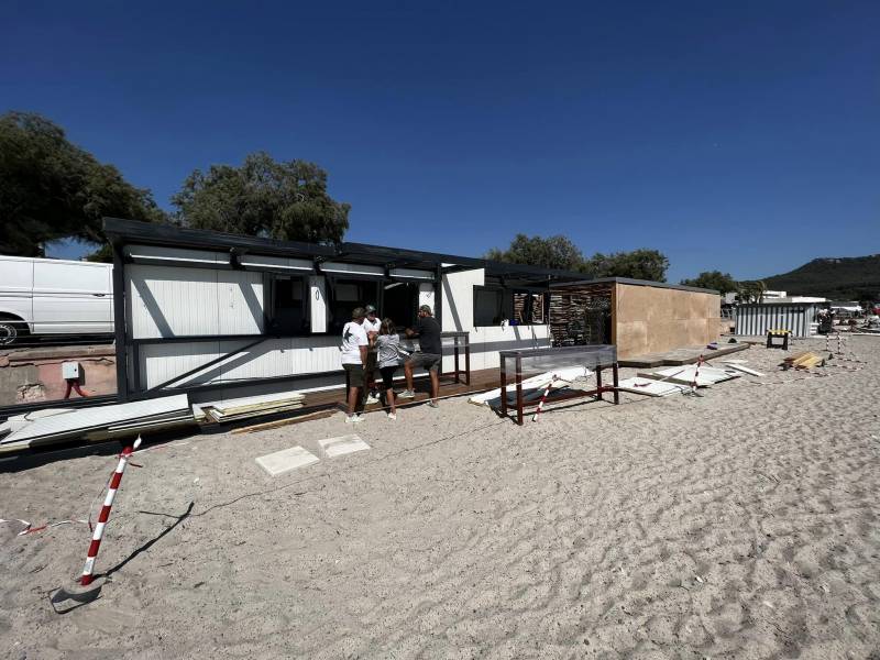 Câblage réseau et installation électrique pour la création du restaurant Sporting Plage à Saint Cyr sur Mer