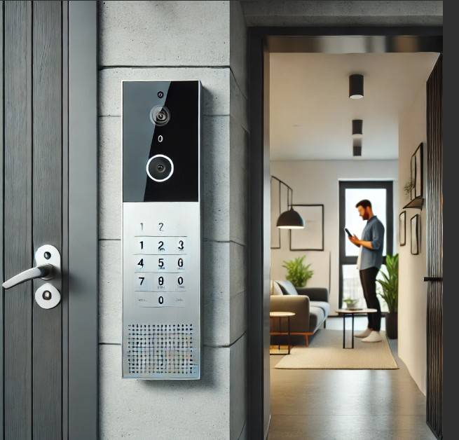 Installation d’un interphone sans fil avec ouverture de porte à distance pour immeuble résidentiel à Marseille, Aix en Provence et Aubagne